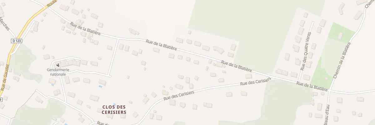 Plan du 40 Rue de la Blatiere à Souesmes