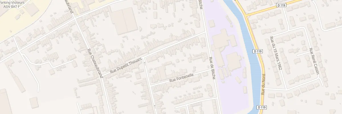 Plan du 46 Rue Dupetit Thouars à Calais