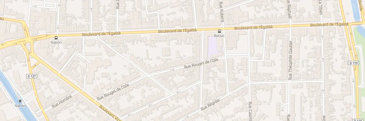 Plan du 71 Rue Rouget de l’Isle à Calais