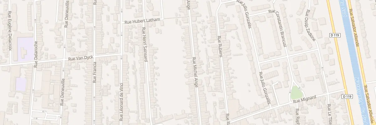 Plan du 75 Rue Michel Ange à Calais