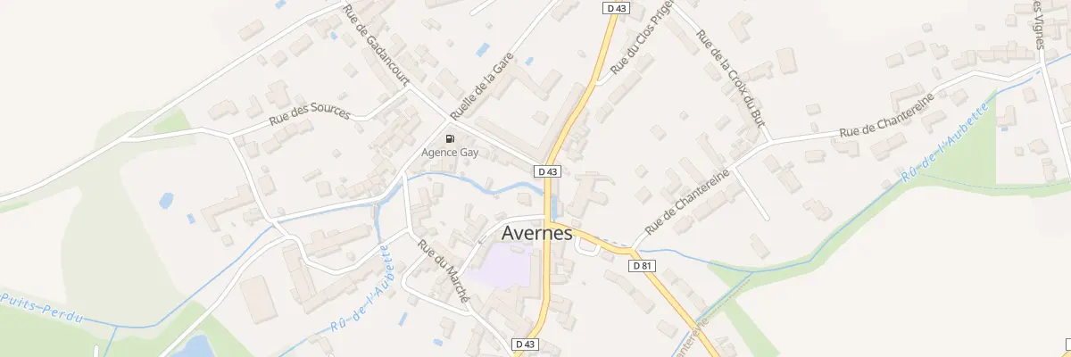 Plan du 43 Gr Grande Rue à Avernes
