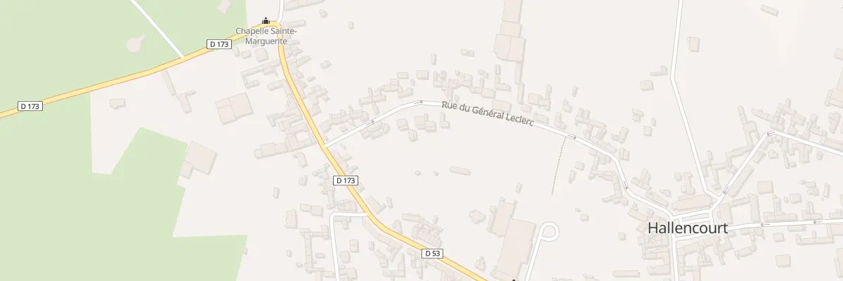 Plan du 23 Rue du Général Leclerc à Hallencourt
