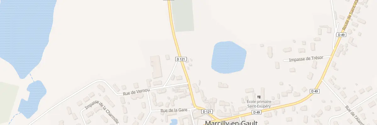 Plan du 164 Rte de Neung à Marcilly-en-Gault