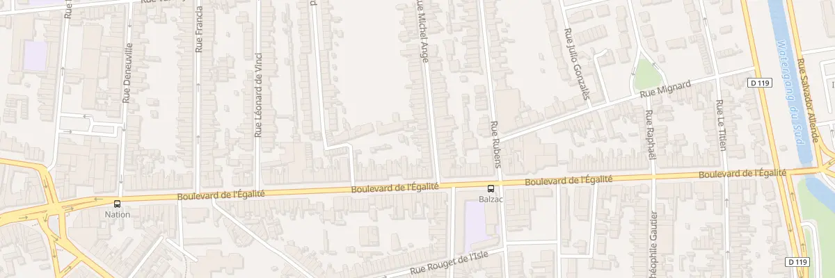 Plan du 15 Rue Michel Ange à Calais