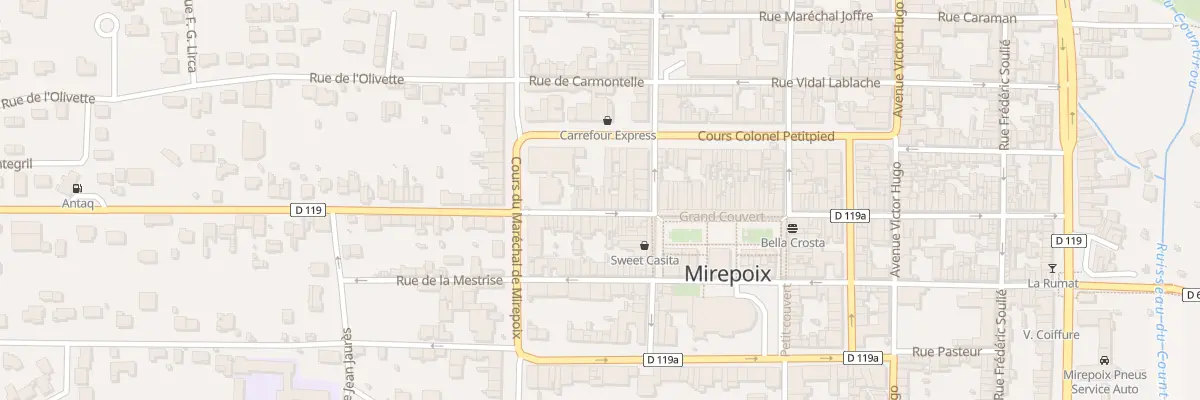 Plan du 14 Rue Monseigneur de Cambon à Mirepoix