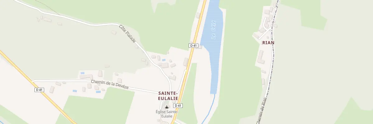 Plan du 5036 Sainte Eulalie à Espagnac-Sainte-Eulalie