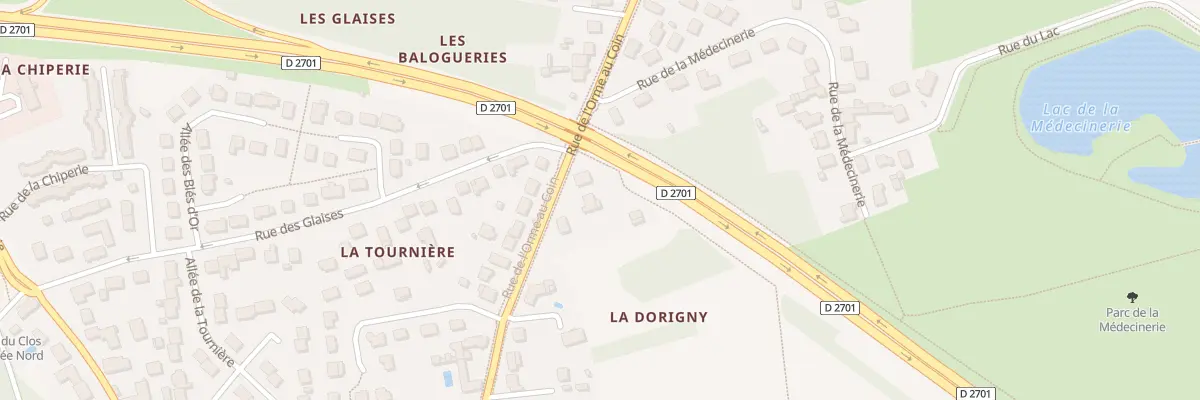 Plan du 1412 Rue de l’Orme au Coin à Saran
