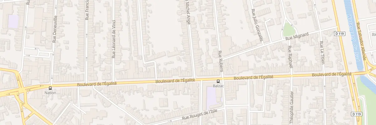 Plan du 11 Rue Michel Ange à Calais
