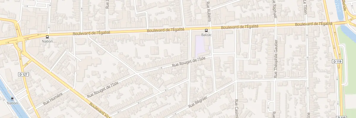Plan du 79 Rue Rouget de l’Isle à Calais