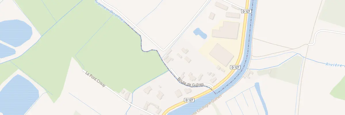 Plan du 3808 Rte de Guînes à Hames-Boucres