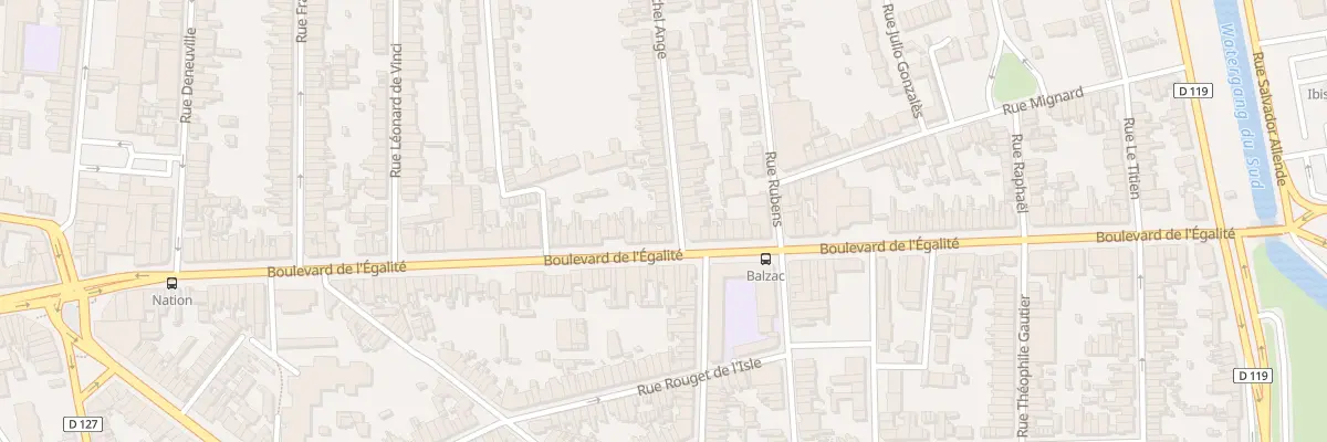 Plan du 3 Rue Michel Ange à Calais