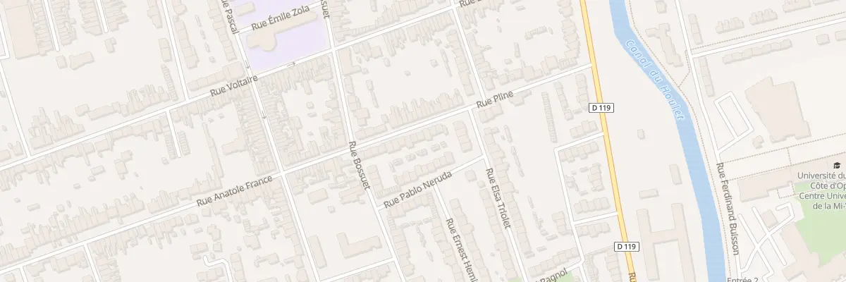 Plan du 70 Rue Pline à Calais
