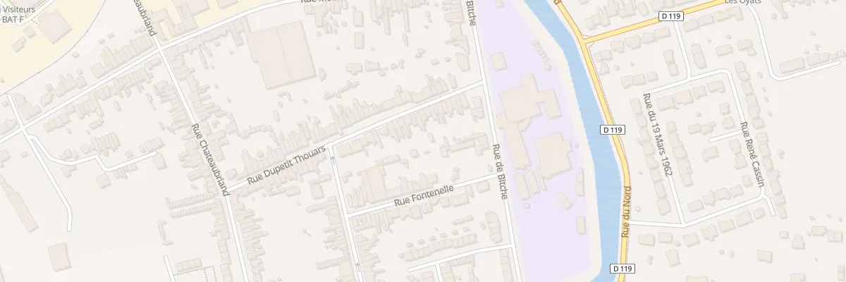Plan du 54 Rue Dupetit Thouars à Calais