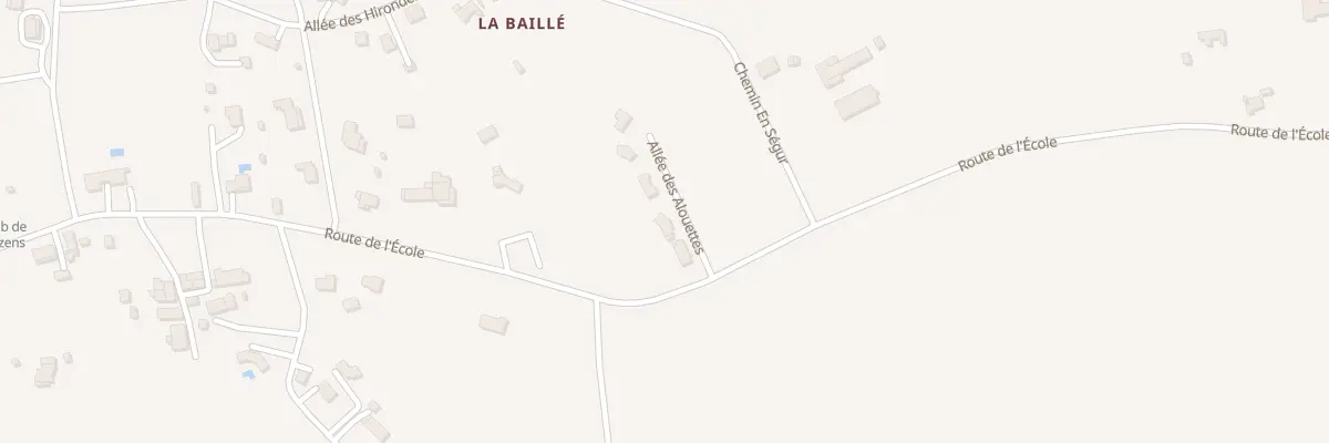 Plan du 3 All des Alouettes à Saint-Gauzens