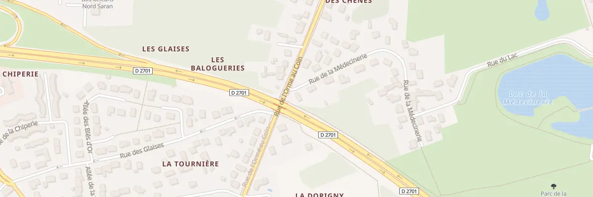 Plan du 18 Rue de la Médecinerie à Saran