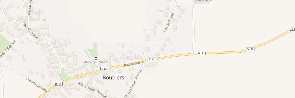 Plan du 1 Rue de l’Eglise à Boubiers