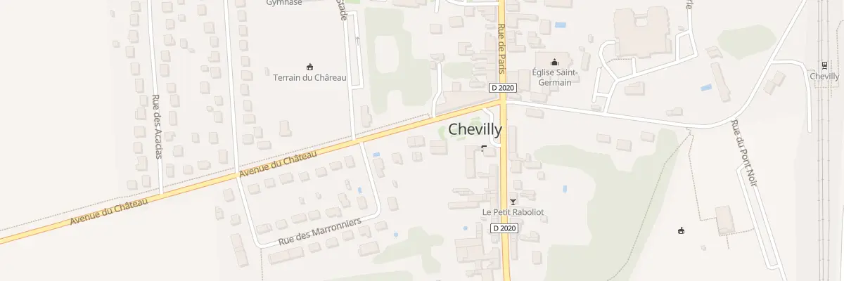 Plan du 1 Av du Château à Chevilly