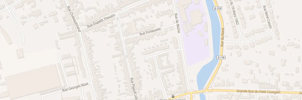 Plan du 18 Rue du Lt Eugene Dutarte à Calais