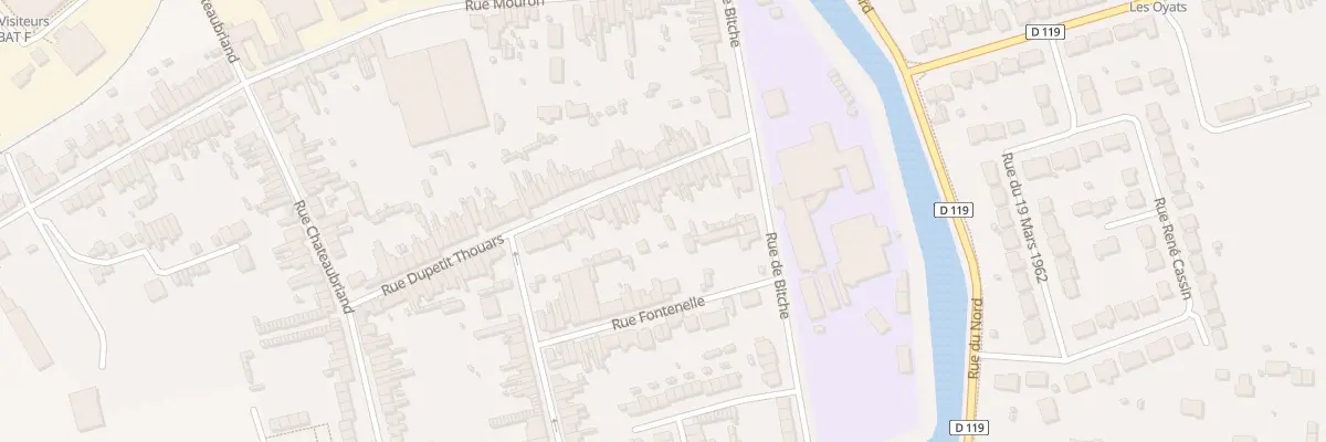 Plan du 56 Rue Dupetit Thouars à Calais