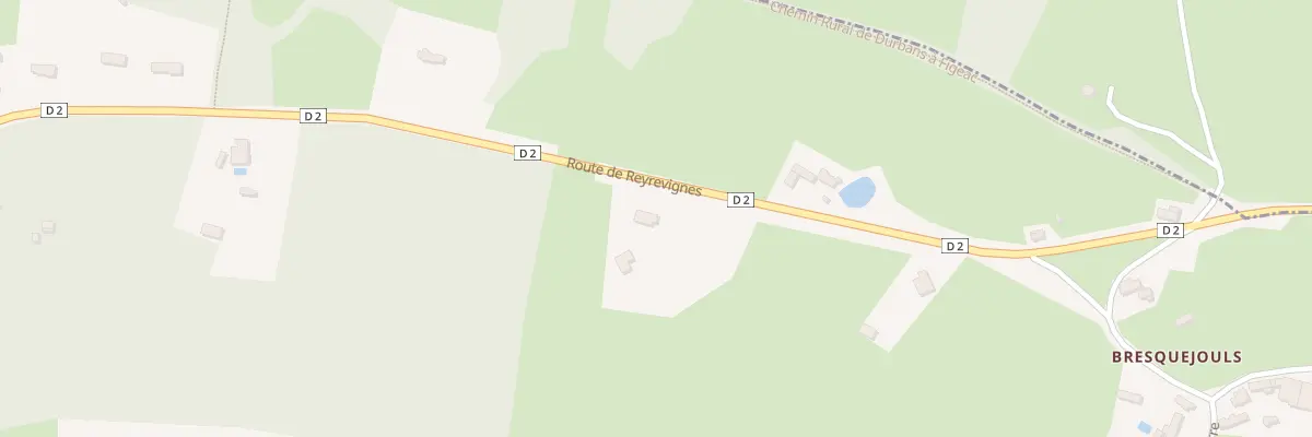 Plan du 2250 Rte de Reyrevignes à Livernon