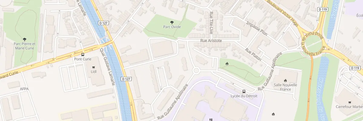 Plan du 278 Rue Charles Baudelaire à Calais