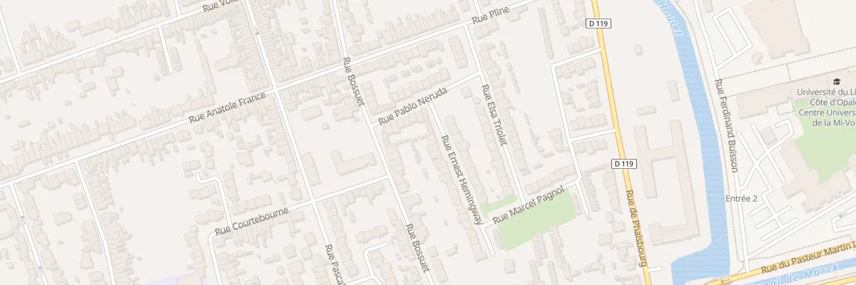 Plan du 42 Rue Ernest Hemingway à Calais