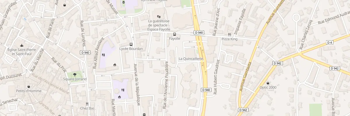 Plan du 18 Av Charles de Gaulle à Guéret