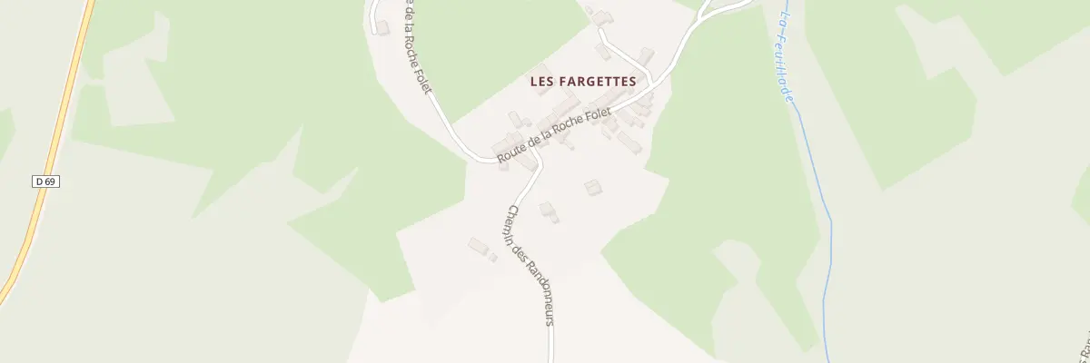 Plan du 5299 Les Fargettes à Nedde