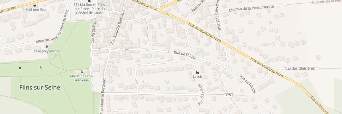 Plan du 170 Rue de l’Etoile à Flins-sur-Seine