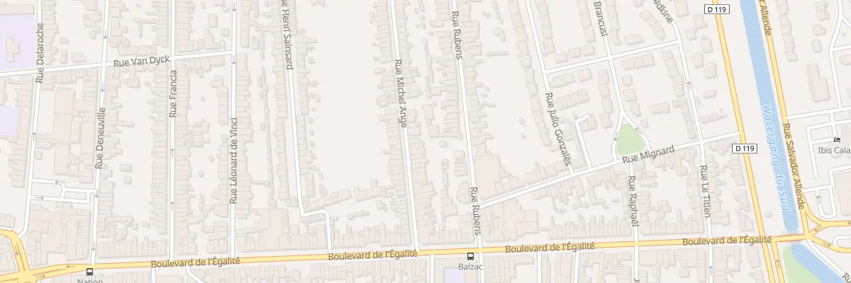Plan du 36 Rue Michel Ange à Calais