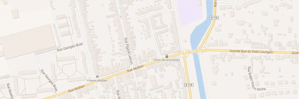 Plan du 101 Rue Mollien à Calais