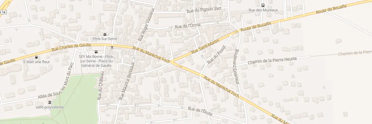 Plan du 195 Rue du Maréchal Foch à Flins-sur-Seine