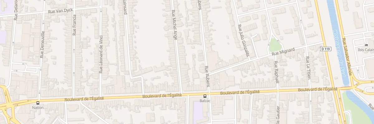 Plan du 20 Rue Michel Ange à Calais