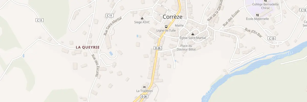 Plan du 20 Av de la Gare à Corrèze