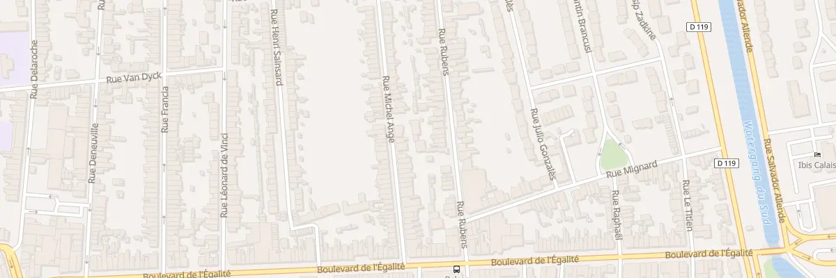 Plan du 42B Rue Michel Ange à Calais