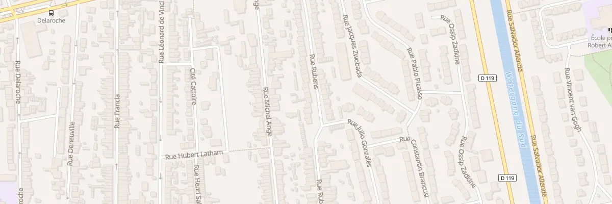 Plan du 121 Rue Rubens à Calais