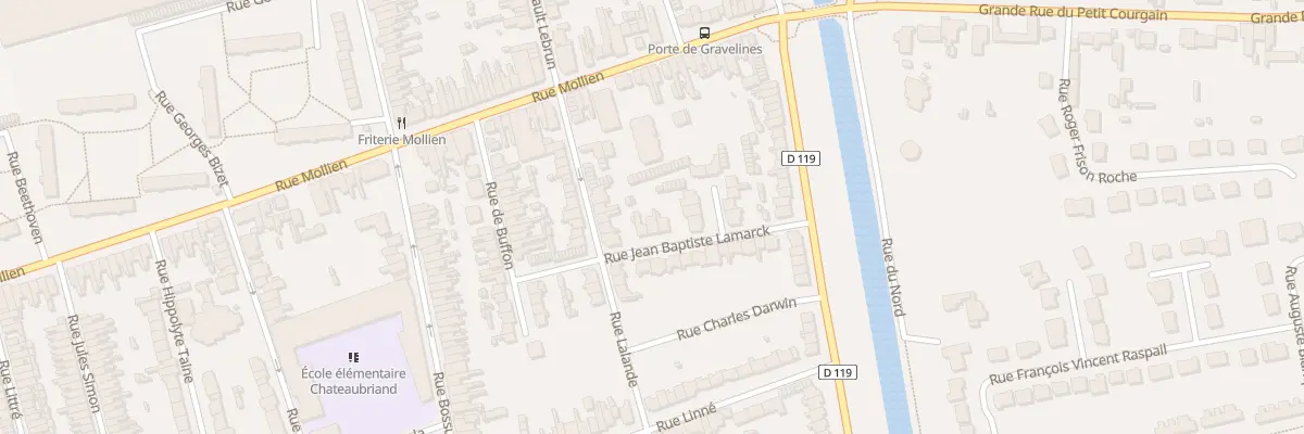 Plan du 36 Rue Jean Baptiste Lamarck à Calais
