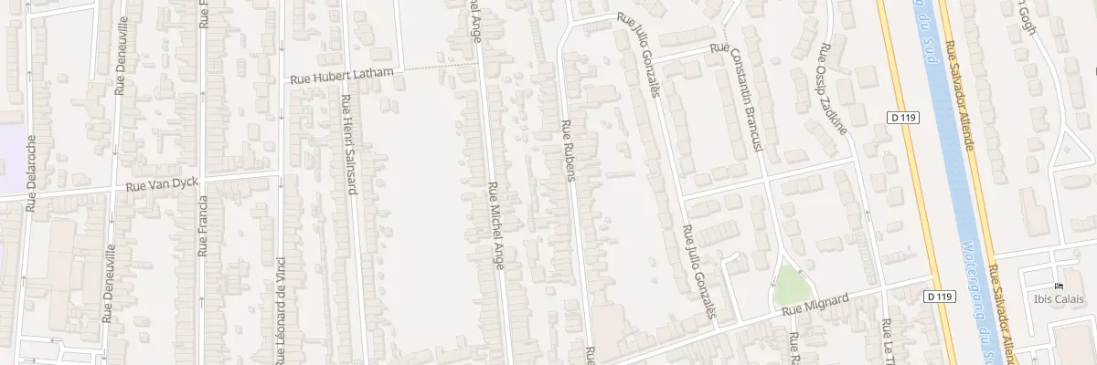 Plan du 57 Rue Rubens à Calais