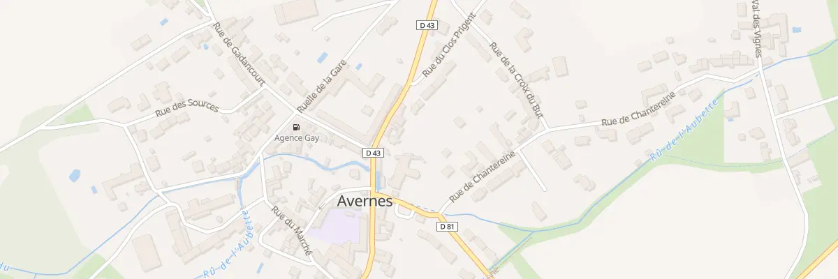 Plan du 64 Grande Rue à Avernes