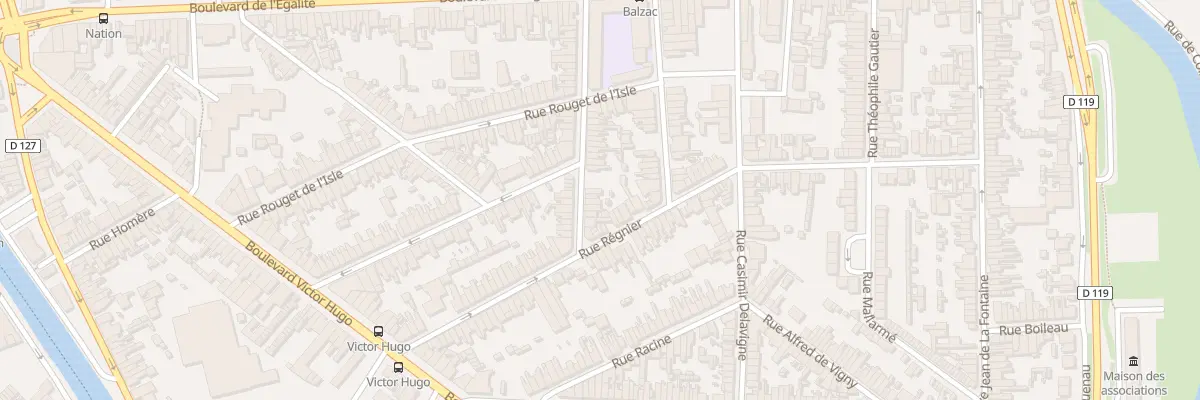 Plan du 25 Rue Corneille à Calais