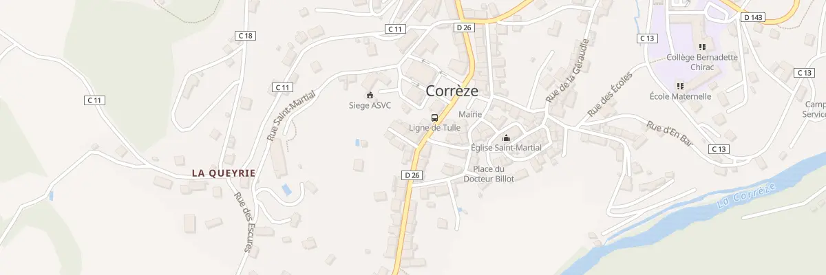 Plan du 10 Av de la Gare à Corrèze