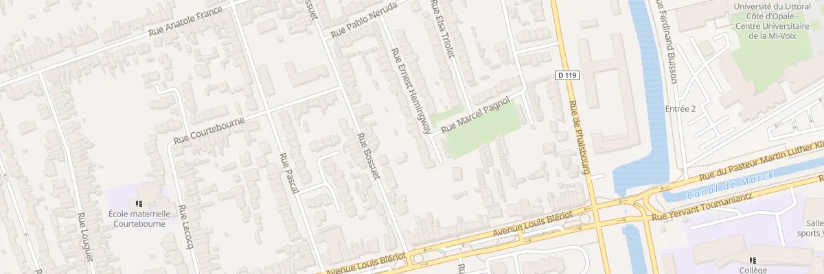Plan du 146 Rue Ernest Hemingway à Calais