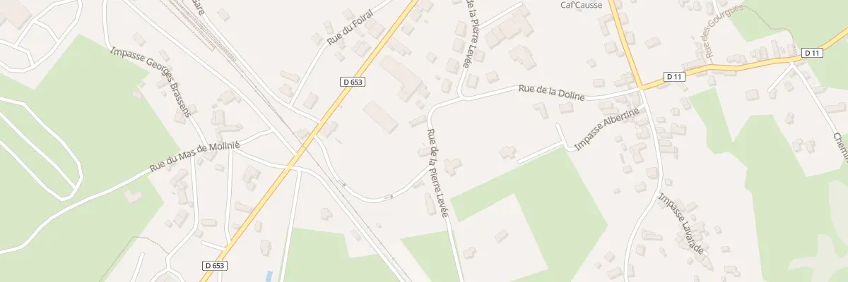 Plan du 200 Rue de la Pierre Levée à Assier