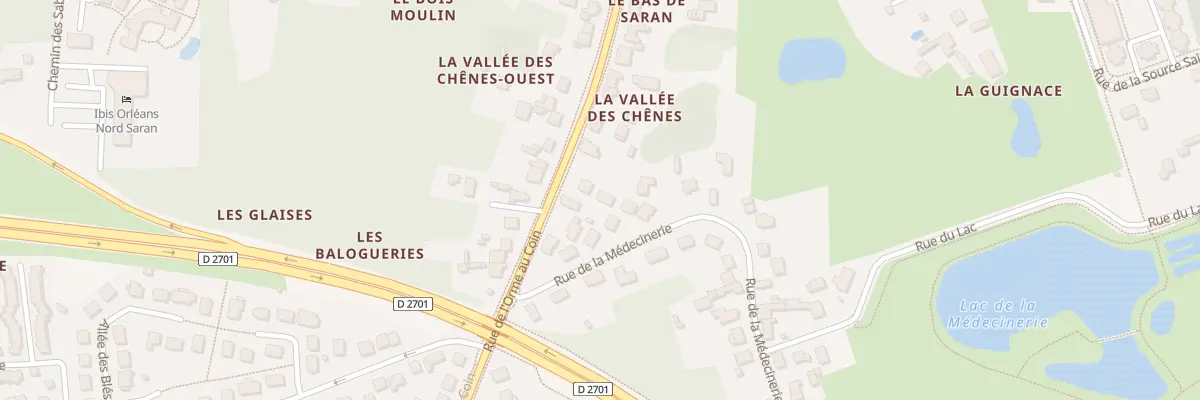 Plan du 1622 Rue de l’Orme au Coin à Saran