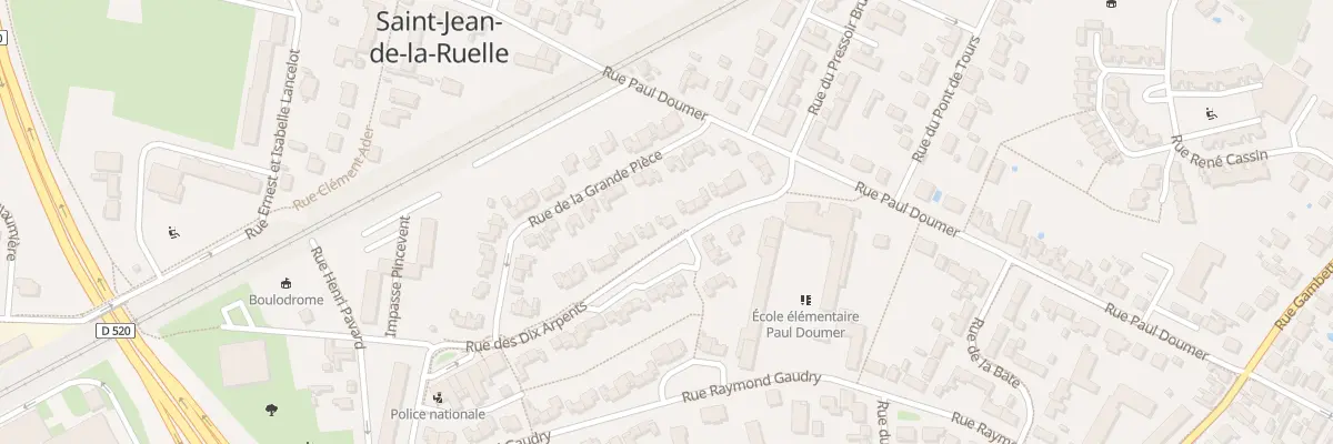 Plan du 12 Rue des Dix Arpents à Saint-Jean-de-la-Ruelle