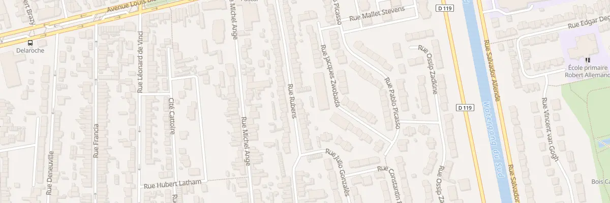 Plan du 110 Rue Rubens à Calais