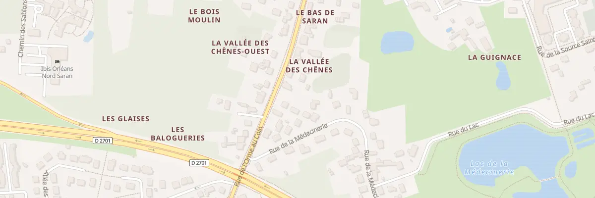 Plan du 1630 Rue de l’Orme au Coin à Saran