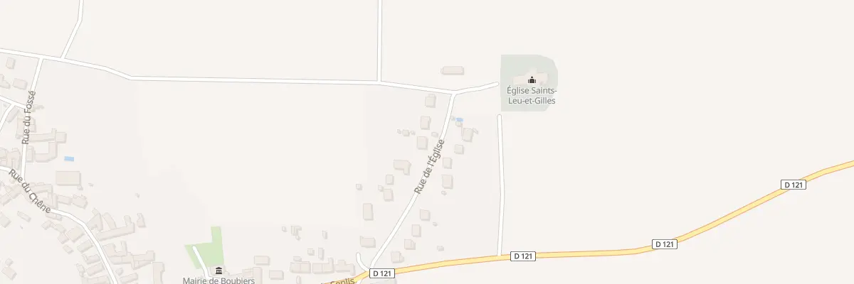 Plan du 9 Rue de l’Eglise à Boubiers