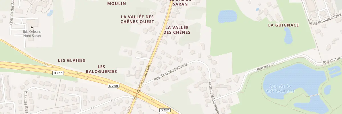 Plan du 1624 Rue de l’Orme au Coin à Saran
