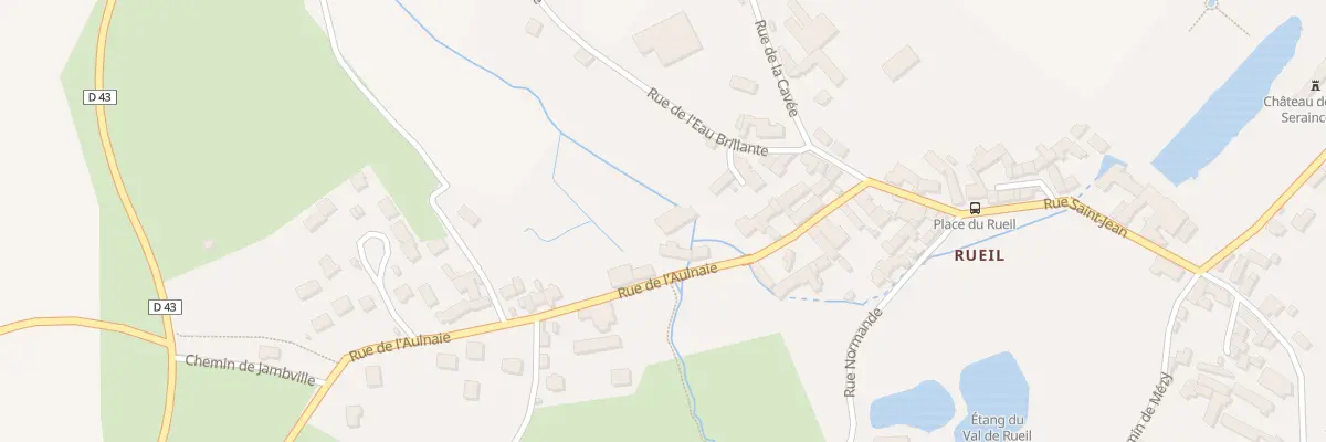 Plan de la Rue de l’Aulnaie à Seraincourt